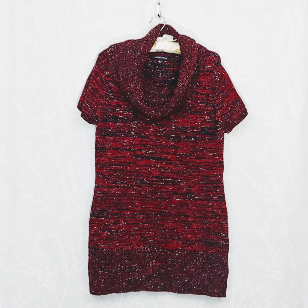 Notations Cowl Neck Long Sweater - image 1